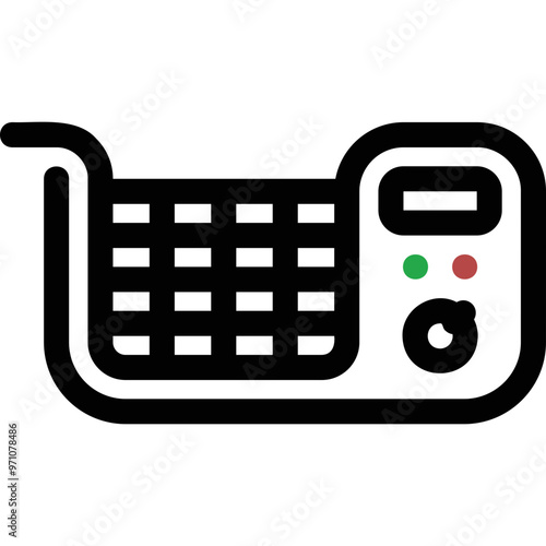 Simple vector icon deep fryer