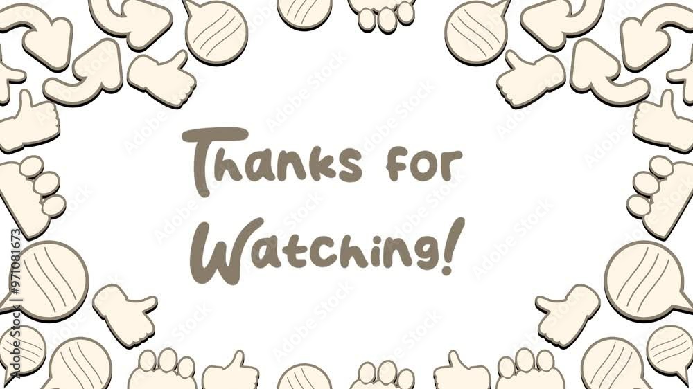 Thank you for watching light brown Thank you for watching light brown