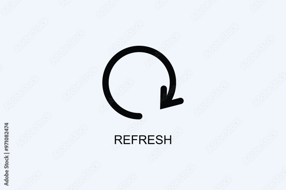 Refresh Vector Icon Or Logo Illustration Refresh Vector Icon Or Logo Illustration