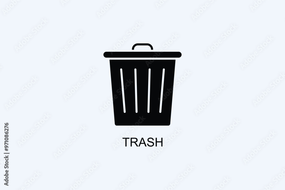 Trash Vector Icon Or Logo Illustration Trash Vector Icon Or Logo Illustration