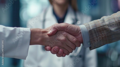 Medical Professionals Shaking Hands