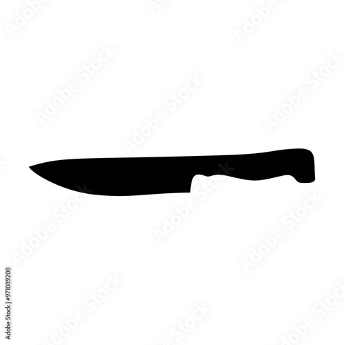 Knife silhouette vector