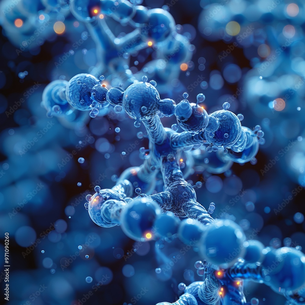 Mesmerizing Microscopic Frozen Crystals in a Captivating Blue Abstraction Mesmerizing Microscopic Frozen Crystals in a Captivating Blue Abstraction
