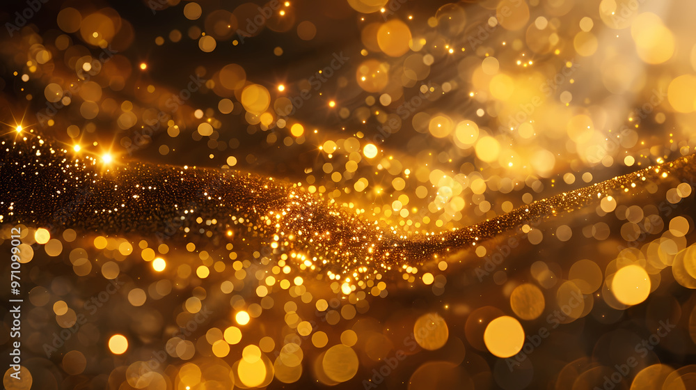 Luxury abstract gold background with glitter light effect decoration. Luxury abstract gold background with glitter light effect decoration.