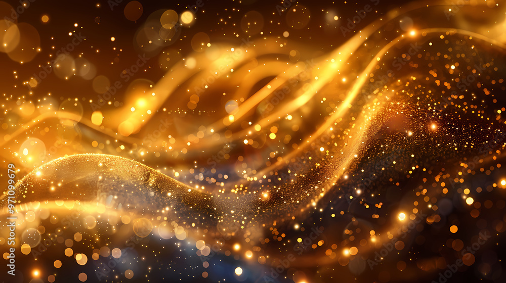 Luxury abstract gold background with glitter light effect decoration. Luxury abstract gold background with glitter light effect decoration.