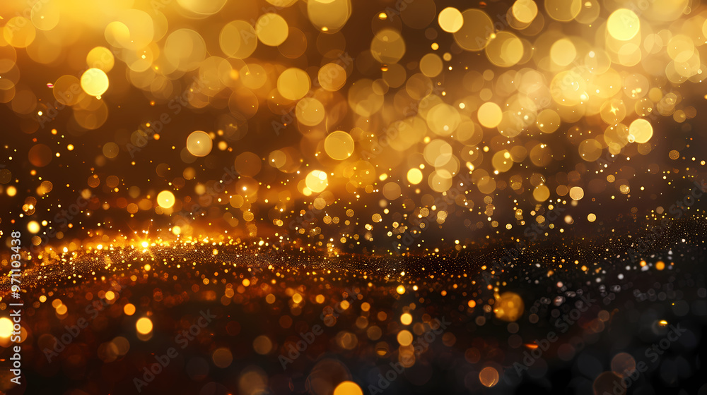 Luxury abstract gold background with glitter light effect decoration. Luxury abstract gold background with glitter light effect decoration.