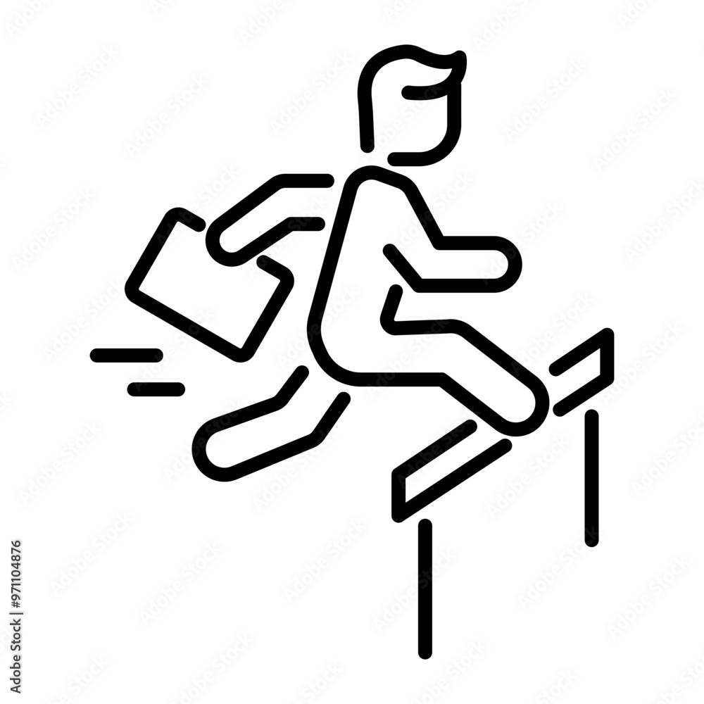 An outline style icon of agility An outline style icon of agility