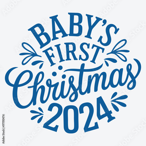 Baby's First Christmas 2024 SVG Design photo