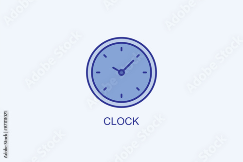 Clock Vector Icon Or Logo Illustration