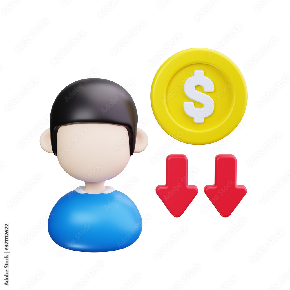 businessman 3d render icons businessman 3d render icons