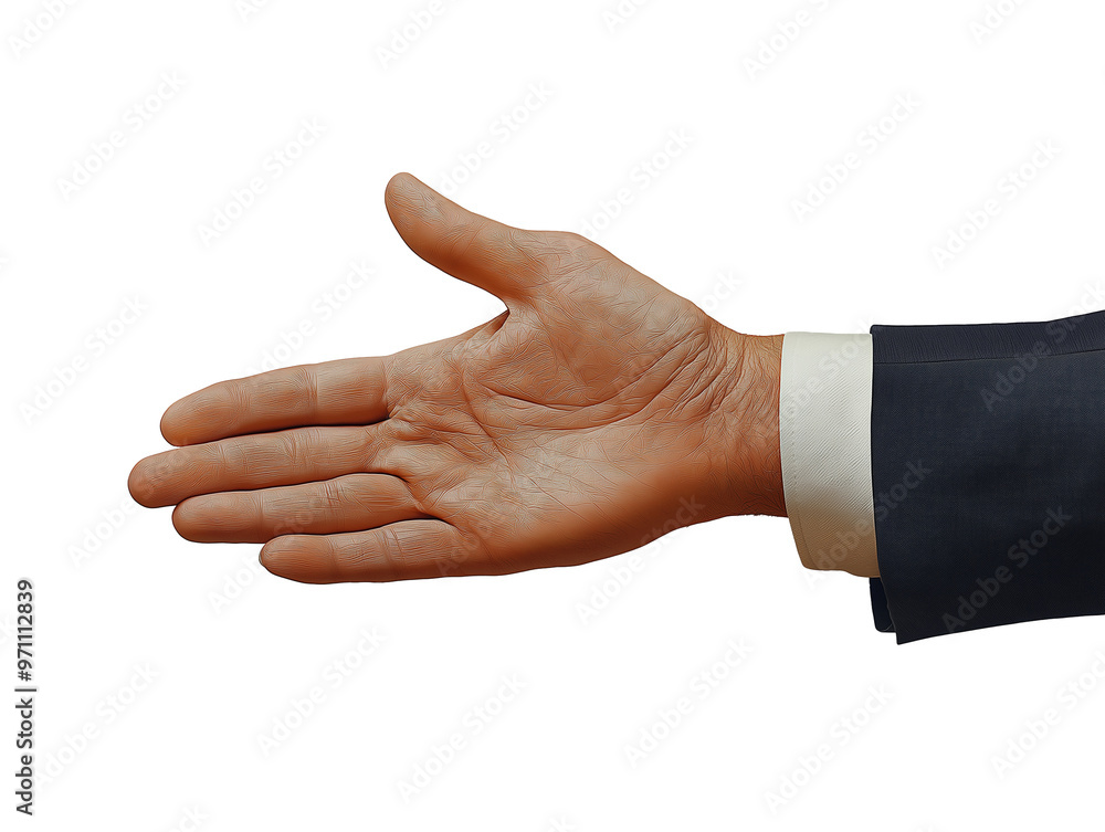 hand of business person isolated on white hand of business person isolated on white