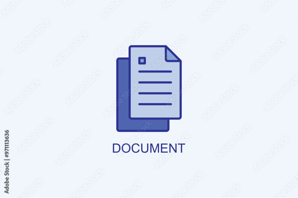 Document Vector Icon Or Logo Illustration Document Vector Icon Or Logo Illustration