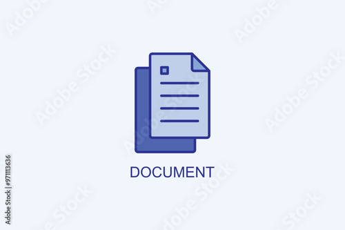 Document Vector Icon Or Logo Illustration