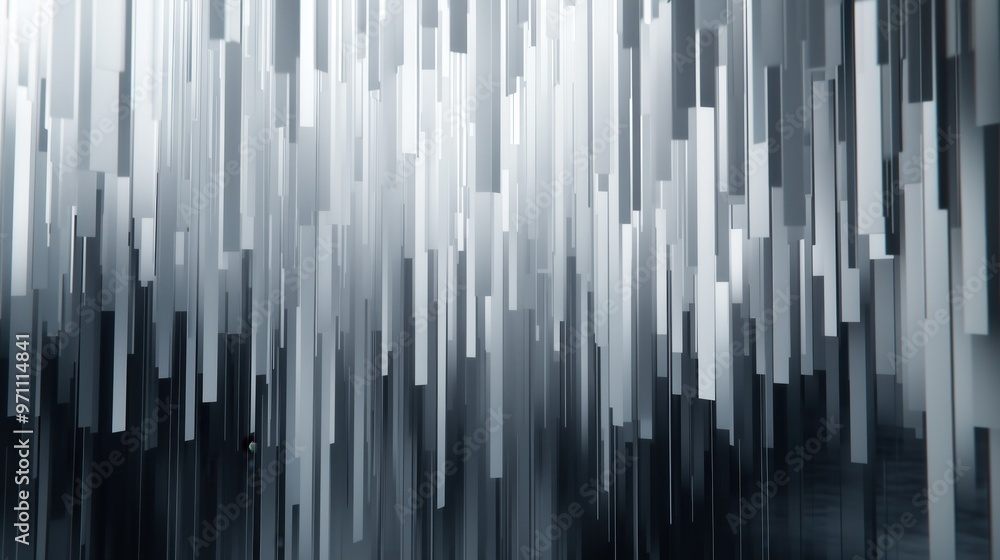 A series of white and gray lines that are arranged in a way that creates a sense of movement and depth. The image is abstract and has a modern, futuristic feel to it A series of white and gray lines that are arranged in a way that creates a sense of movement and depth. The image is abstract and has a modern, futuristic feel to it