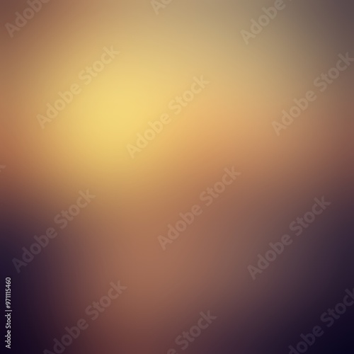 Dark brown yellow backdrop with golden sheen as like defocused outside sunset landscape.  photo