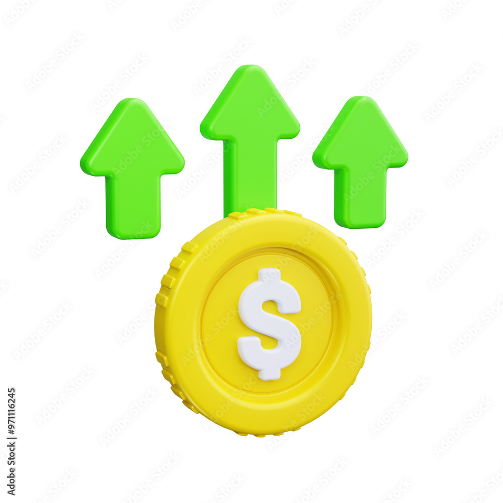 increase 3d render icons