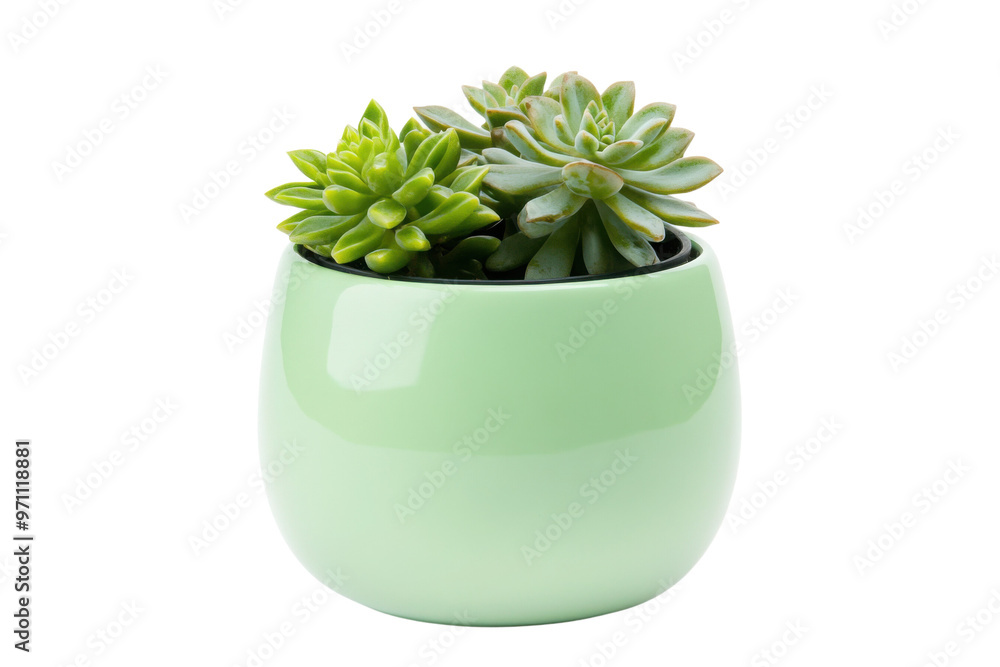 A modern green pot featuring beautiful succulent plants, perfect for home decor and adding a touch of nature indoors. A modern green pot featuring beautiful succulent plants, perfect for home decor and adding a touch of nature indoors.