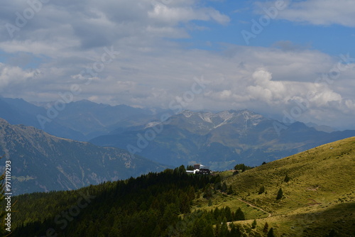 Obraz na płótnie Schöne Landschaft auf dem Hirzer in Südtirol w salonie