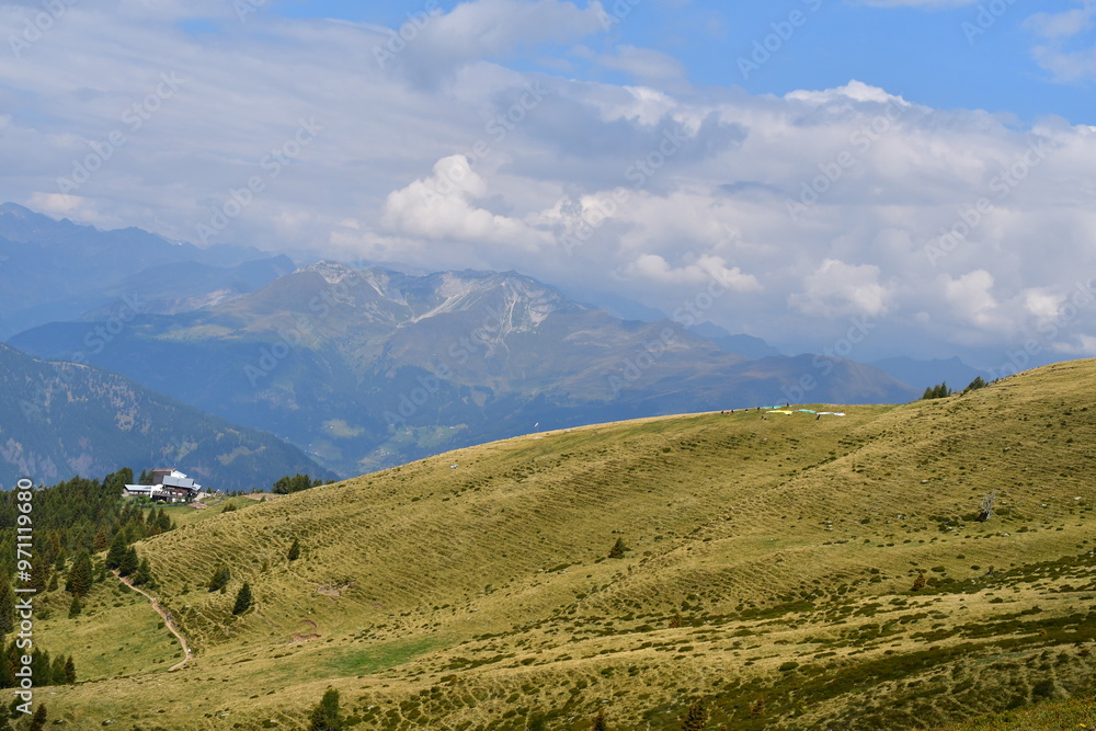 Schöne Landschaft auf dem Hirzer in Südtirol