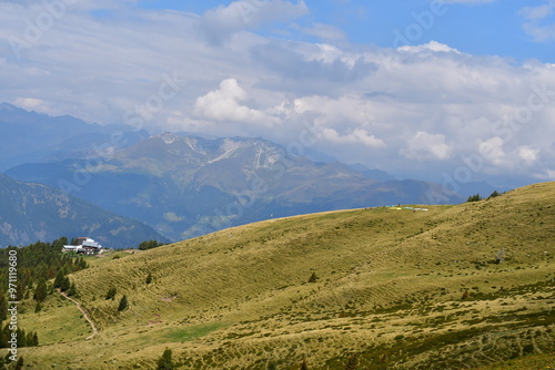 Obraz na płótnie Schöne Landschaft auf dem Hirzer in Südtirol w salonie