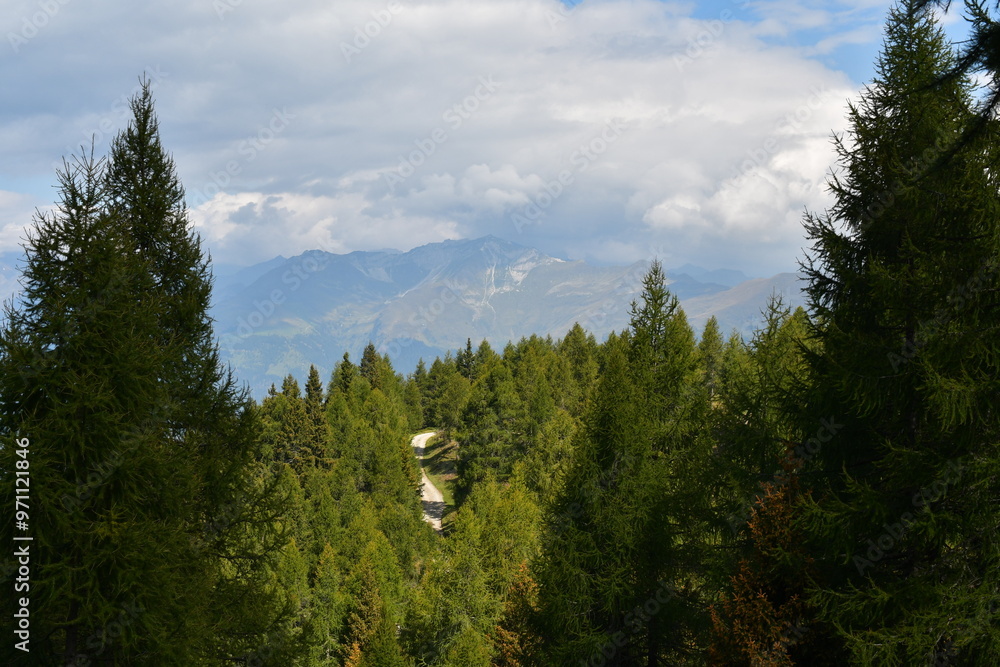 Schöne Landschaft auf dem Hirzer in Südtirol