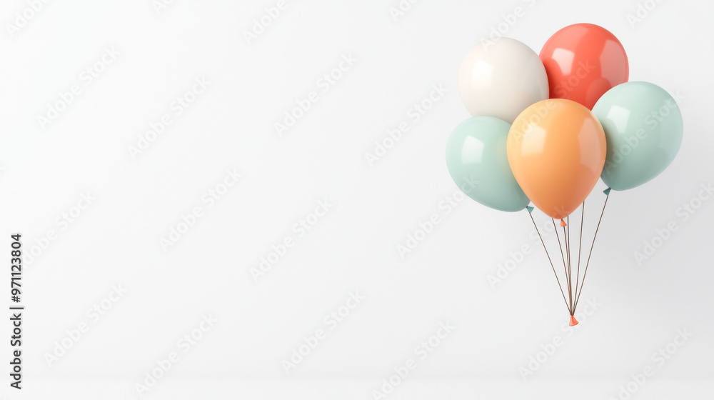 A vibrant display of colorful balloons against a clean background, perfect for celebrations and festive occasions. A vibrant display of colorful balloons against a clean background, perfect for celebrations and festive occasions.