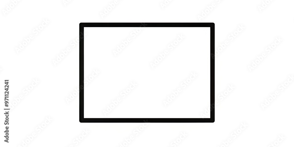 Simple black outlined square shape with a white background, providing a clean and modern geometric element for design, layout, and composition projects. Simple black outlined square shape with a white background, providing a clean and modern geometric element for design, layout, and composition projects.