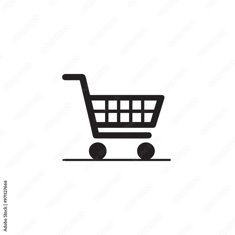 Shopping cart vector design. Shopping vector logo, icon design isolated on white background. Shopping cart vector design. Shopping vector logo, icon design isolated on white background.
