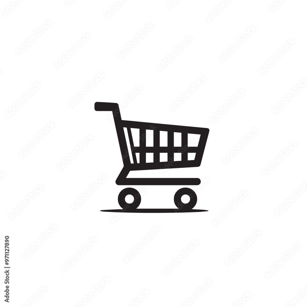 Shopping cart vector design. Shopping vector logo, icon design isolated on white background. Shopping cart vector design. Shopping vector logo, icon design isolated on white background.