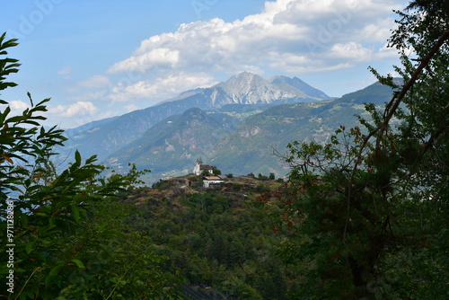 Obraz na płótnie Schöne Landschaft bei Tisens in Südtirol w salonie