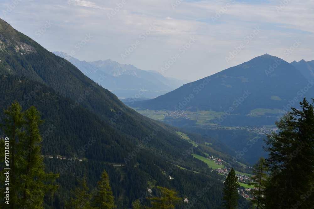 Schöne Landschaft im Stubaital in Tirol
