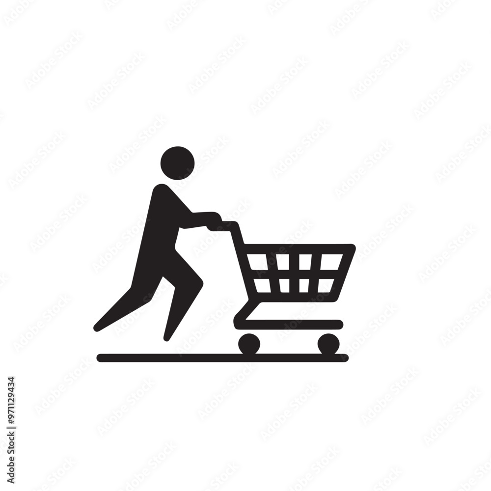 Shopping cart silhouette. Shopping trolley vector design. Shopping cart vector illustration isolated on white. background. Shopping cart silhouette. Shopping trolley vector design. Shopping cart vector illustration isolated on white. background.