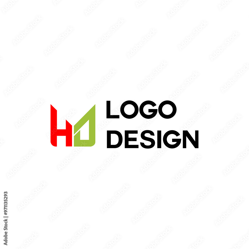 Vector HD letter concept template Vector HD letter concept template