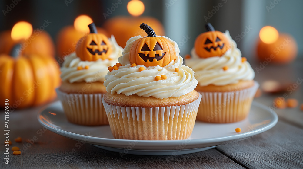 ハロウィンのカップケーキ ハロウィンのカップケーキ