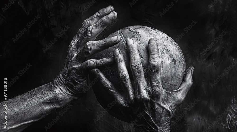 Hands on the ball. Hands on the ball.