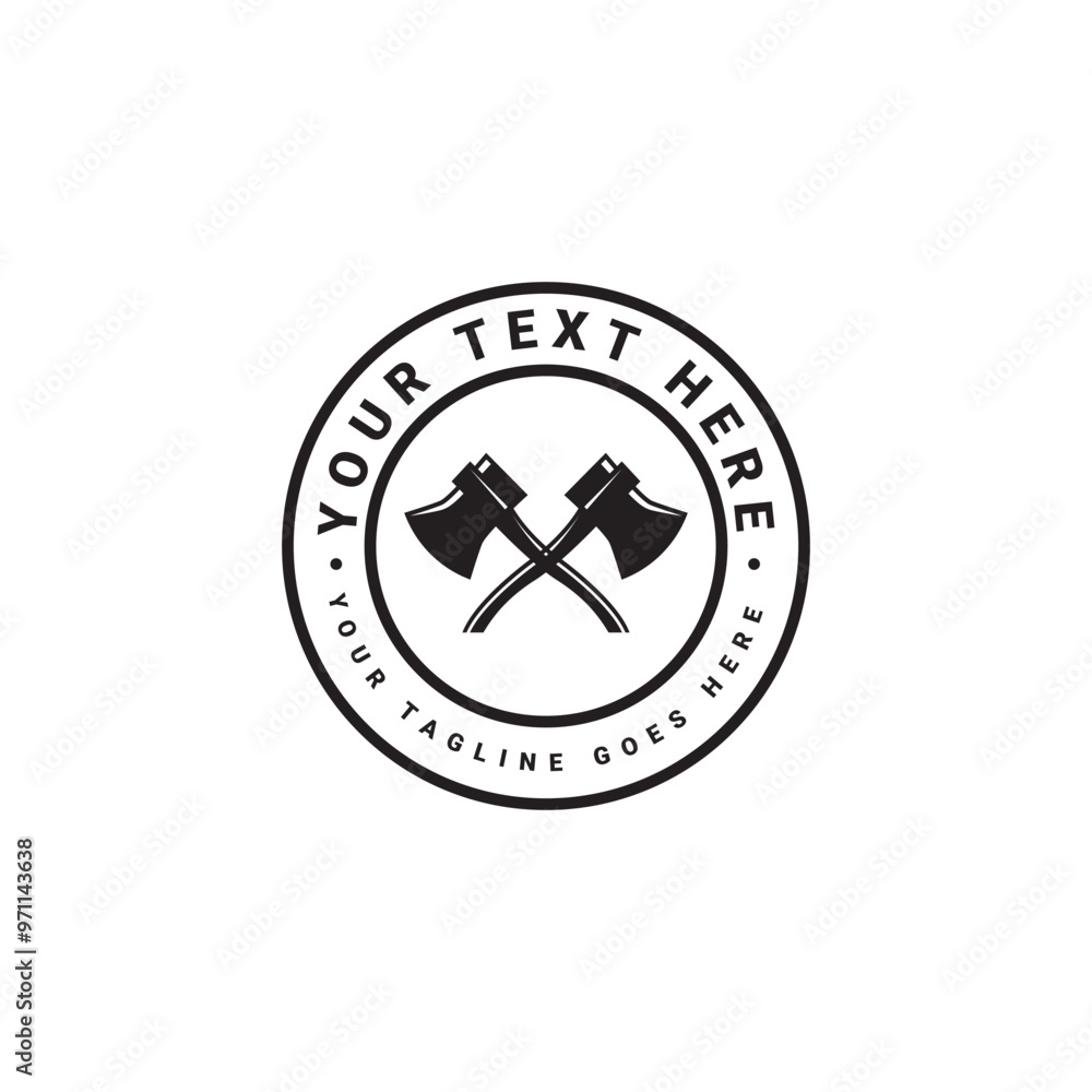 Camping logo vector illustration in the mountains pine forest vector template Camping logo vector illustration in the mountains pine forest vector template