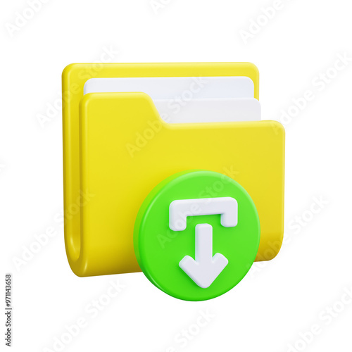 folder 3d render icons photo