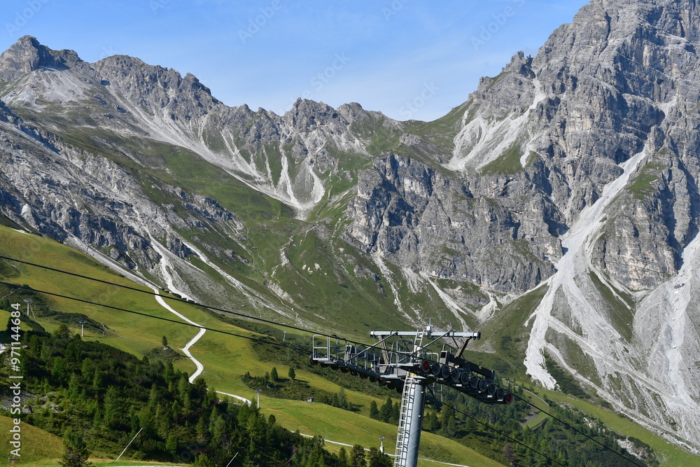 Schöne Landschaft auf Schlick 2000 im Stubaital