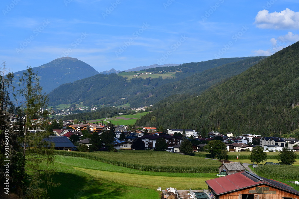 Schöne Landschaft bei Telfes im Stubaital
