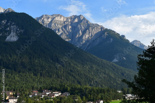 Obraz na płótnie Schöne Landschaft im Stubaital w salonie