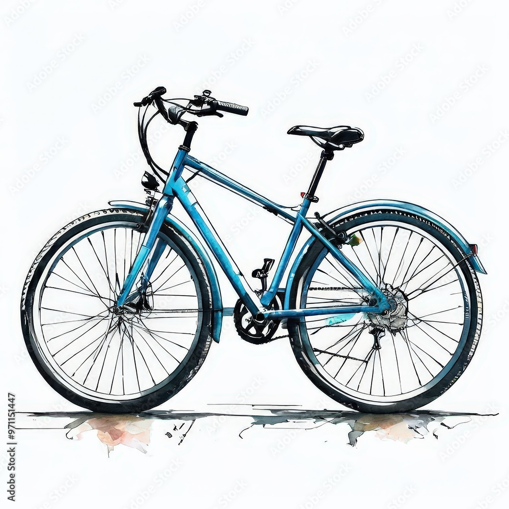 Fototapeta premium the AI Image Generator, City bicycle fixed gear