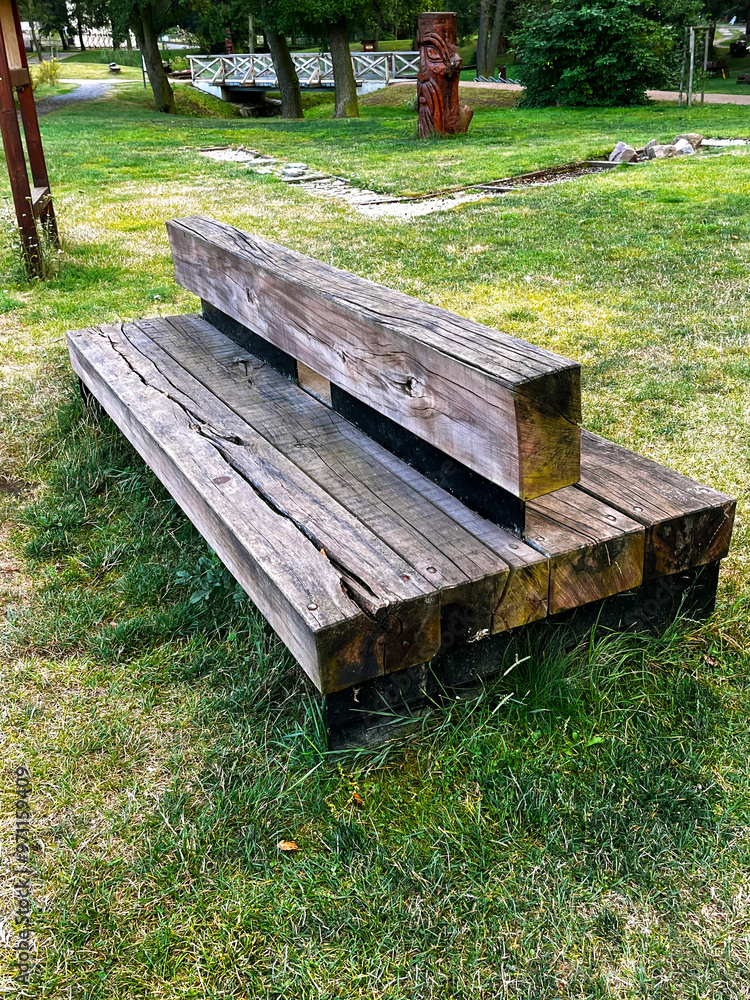 Old Shabby Wooden Bench in Park, Outdoor Architecture, Wood Benches, Outdoor Chair, Public Furniture, Rustic Bench in Recreation Area Old Shabby Wooden Bench in Park, Outdoor Architecture, Wood Benches, Outdoor Chair, Public Furniture, Rustic Bench in Recreation Area