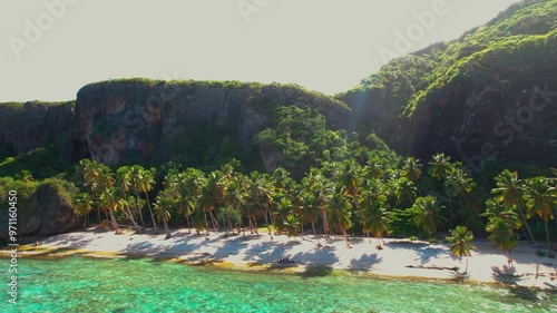 Playa fronton samana republica dominicana photo