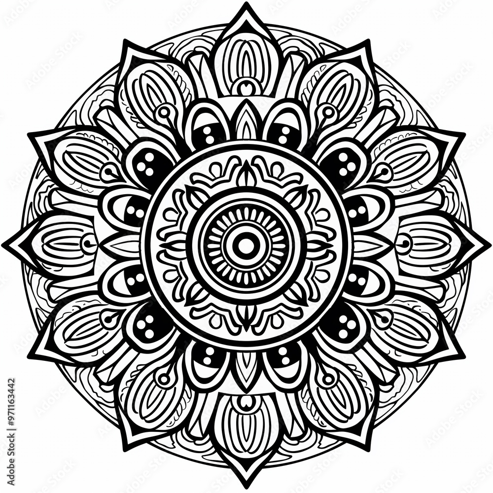 Adult colouring book page
Adult colouring book page