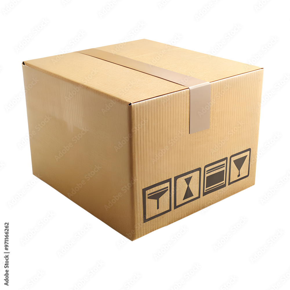 box for delivery isolated on transparent background box for delivery isolated on transparent background