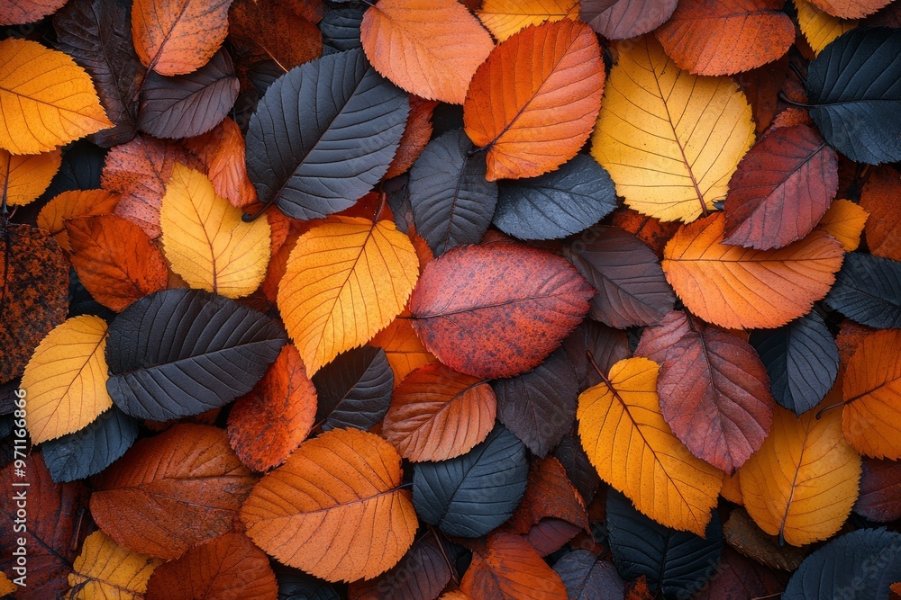 A vibrant collection of autumn leaves in shades of red, orange, yellow, and brown, creating a beautiful and colorful background. A vibrant collection of autumn leaves in shades of red, orange, yellow, and brown, creating a beautiful and colorful background.