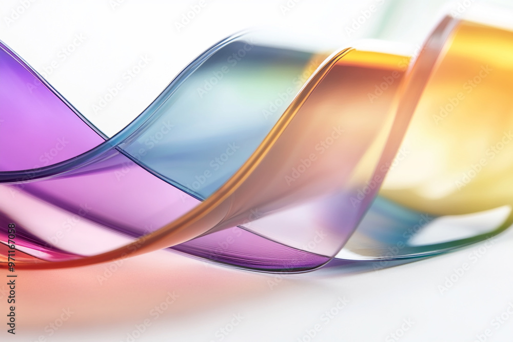 Naklejka premium Abstract rainbow background design, 3d rendering