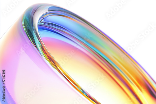 Abstract rainbow background design, 3d rendering