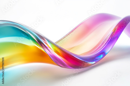 Abstract rainbow background design, 3d rendering