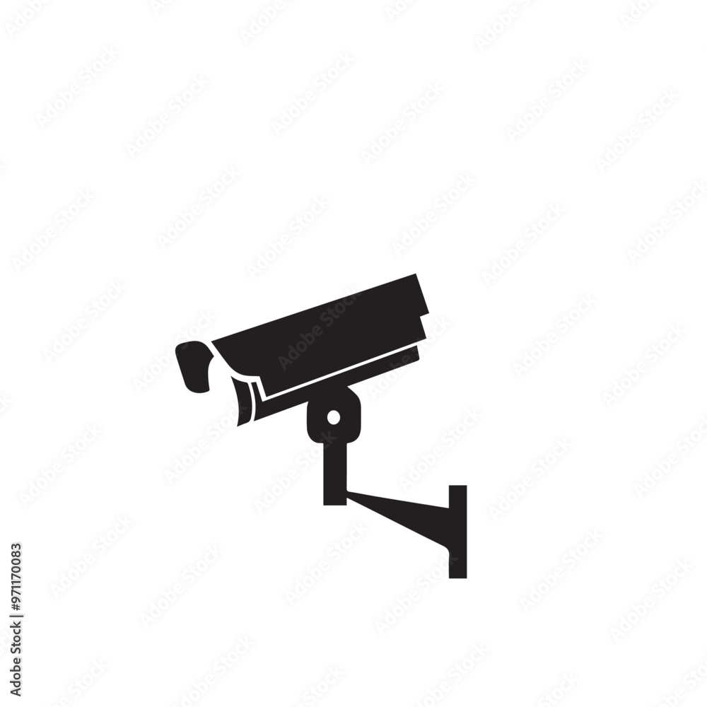 CC tv camera silhouette. CC camera logo, icon vector design isolated on white backgorund. CC tv camera silhouette. CC camera logo, icon vector design isolated on white backgorund.